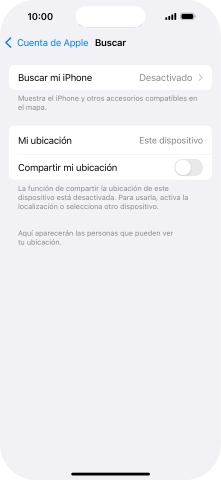 Pulsa Buscar mi iPhone.