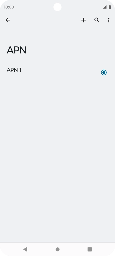 Pulsa el icono de nueva conexión de datos.