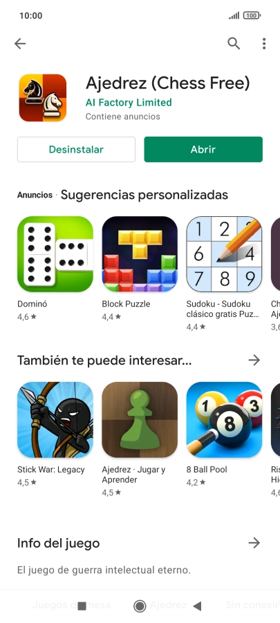 Pulsa la tecla de inicio para terminar y regresar a la pantalla de inicio.