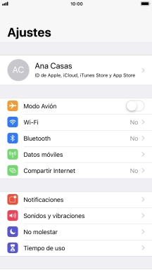 Pulsa tu ID de Apple.