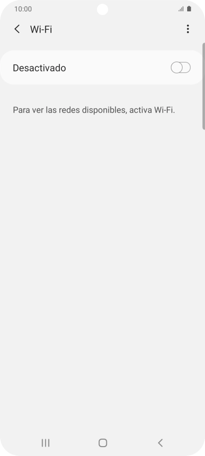 Pulsa el indicador para activar la función.