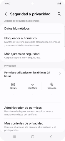 Pulsa Más ajustes de seguridad.