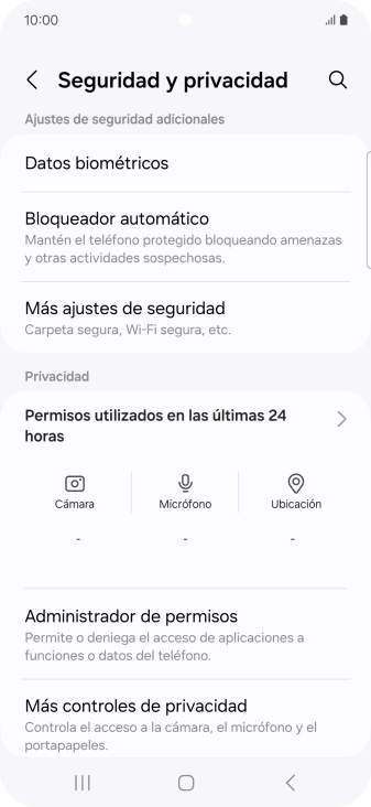 Pulsa Más ajustes de seguridad.