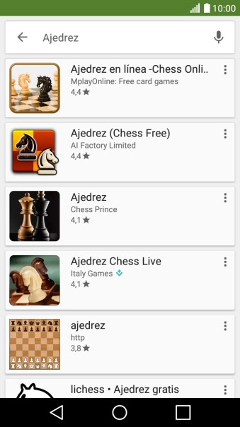 Pulsa la app deseada.