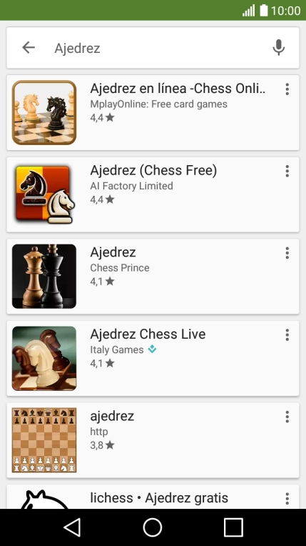 Pulsa la app deseada.