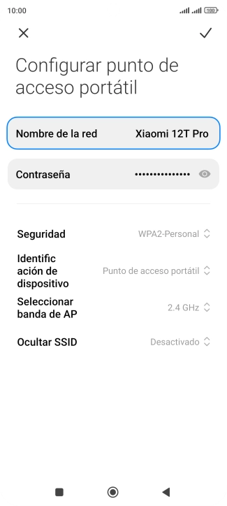 Pulsa Contraseña e introduce una contraseña.