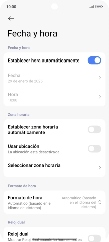 Pulsa el indicador junto a 