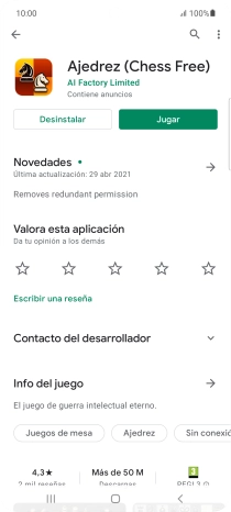 Pulsa Desinstalar.