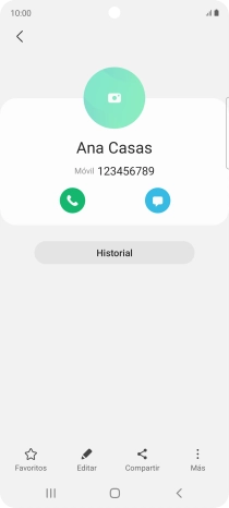Pulsa la tecla de inicio para terminar y regresar a la pantalla de inicio.