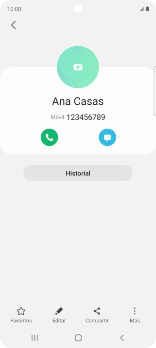 Pulsa la tecla de inicio para terminar y regresar a la pantalla de inicio.