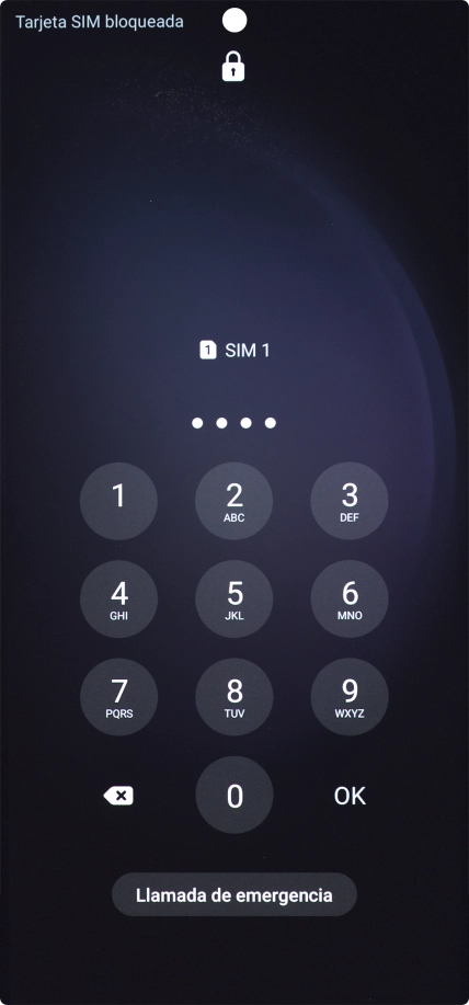 Si lo solicita el teléfono, introduce el código PIN y pulsa OK.