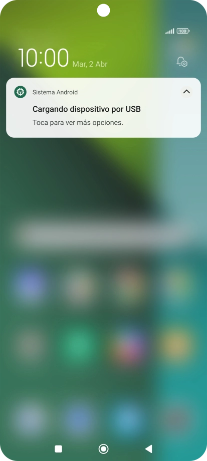 Pulsa Toca para ver más opciones..