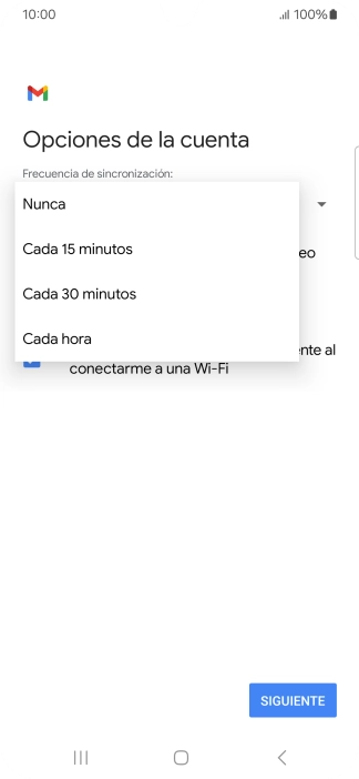 Pulsa el ajuste deseado.