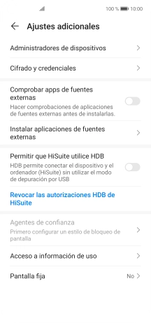 Pulsa Cifrado y credenciales.