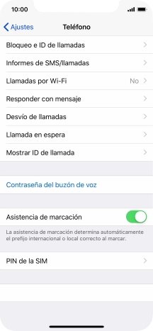 Pulsa PIN de la SIM.