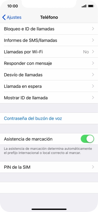 Pulsa PIN de la SIM.