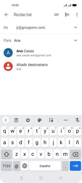 Pulsa el contacto deseado.