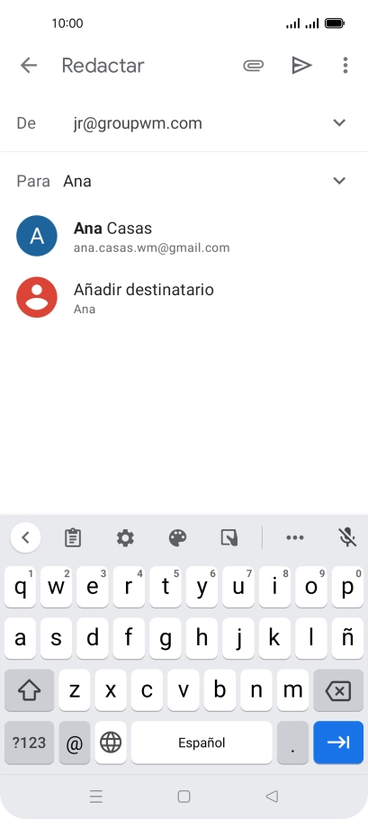 Pulsa el contacto deseado.