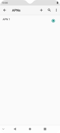 Pulsa el icono de nueva conexión de datos.