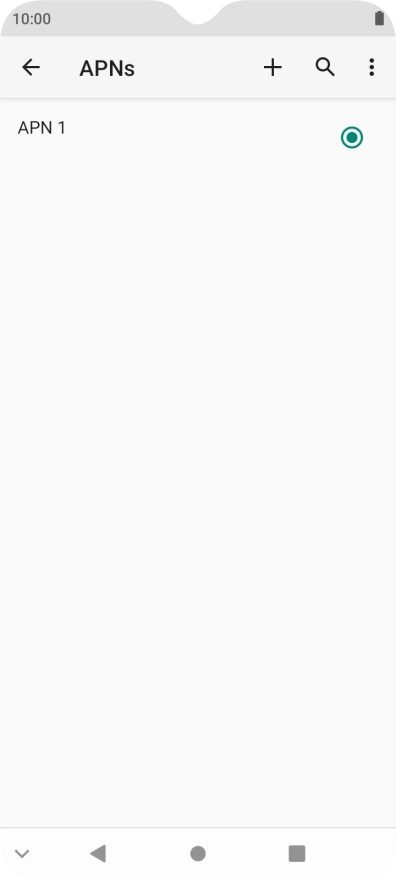 Pulsa el icono de nueva conexión de datos.