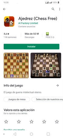 Pulsa Instalar y sigue las indicaciones de la pantalla para instalar la app.