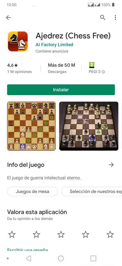 Pulsa Instalar y sigue las indicaciones de la pantalla para instalar la app.