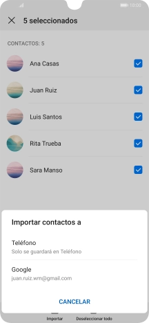 Pulsa Teléfono.