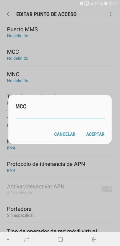 Introduce 214 y pulsa ACEPTAR.