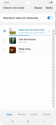 Al encontrar un timbre de llamada de tu gusto, pulsa Hecho.