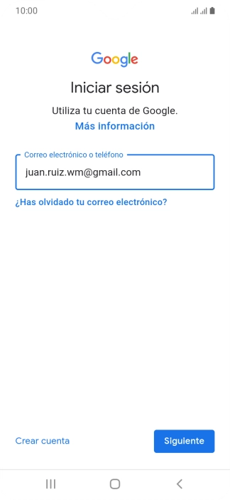 Pulsa Siguiente.