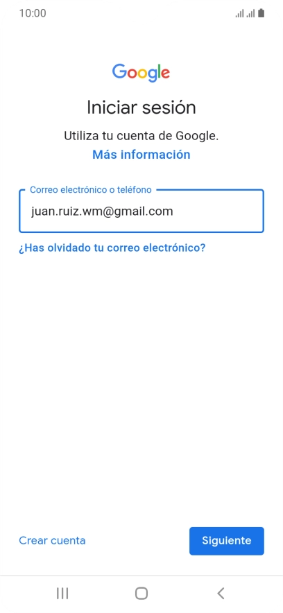 Pulsa Siguiente.
