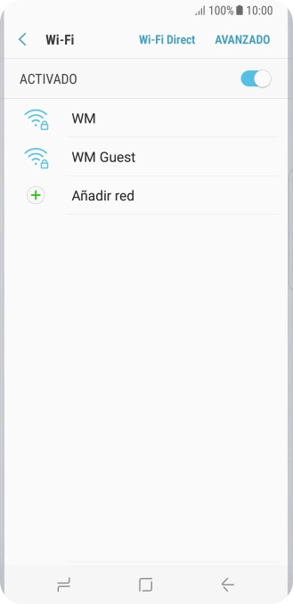 Pulsa la red wifi deseada.