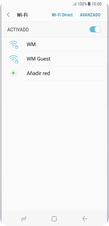 Pulsa la red wifi deseada.