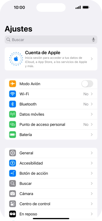 Pulsa Cuenta de Apple.