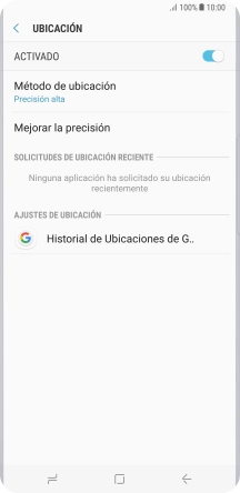 Pulsa Método de ubicación. Pulsa Método de ubicación.