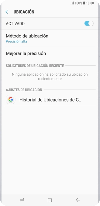 Pulsa Método de ubicación. Pulsa Método de ubicación.