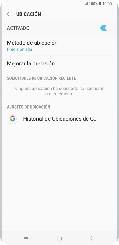 Pulsa Método de ubicación. Pulsa Método de ubicación.