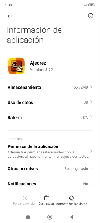 Pulsa la tecla de inicio para terminar y regresar a la pantalla de inicio.
