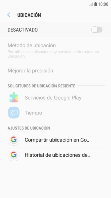 Pulsa el indicador para activar o desactivar la función.