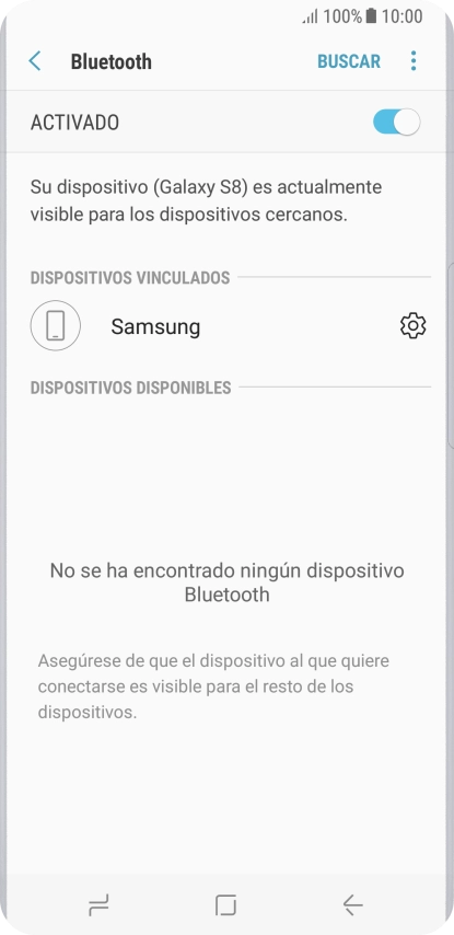 Pulsa la tecla de inicio para terminar y regresar a la pantalla de inicio.