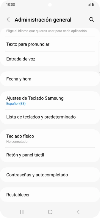 Pulsa Fecha y hora.