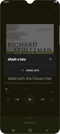 Pulsa CREAR LISTA.