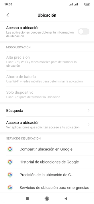 Pulsa el indicador junto a 