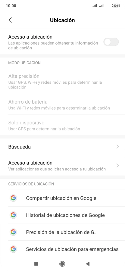 Pulsa el indicador junto a 