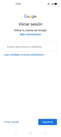 Si no tienes una cuenta de Google, pulsa Crear cuenta y sigue las indicaciones de la pantalla para ver cómo crear una cuenta nueva. Si no tienes una cuenta de Google, pulsa Crear cuenta y sigue las indicaciones de la pantalla para ver cómo crear una cuenta nueva.