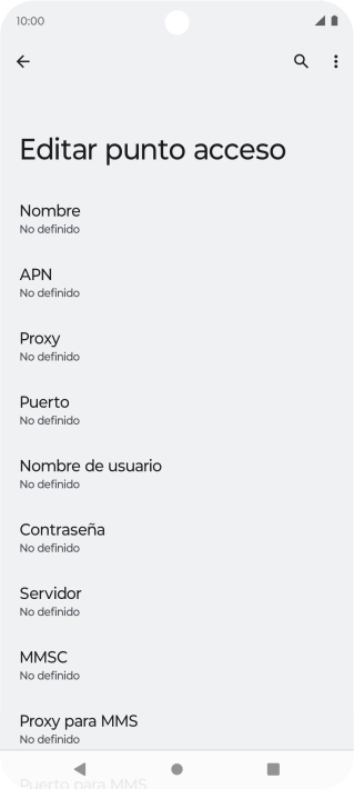 Pulsa Nombre.