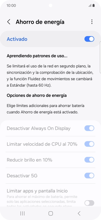 Pulsa la tecla de inicio para terminar y regresar a la pantalla de inicio. Pulsa la tecla de inicio para terminar y regresar a la pantalla de inicio.