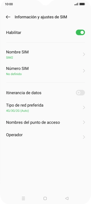 Pulsa el indicador junto a 
