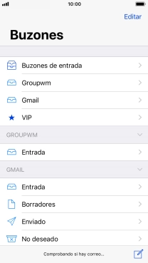 Pulsa la cuenta de correo electrónico deseada.