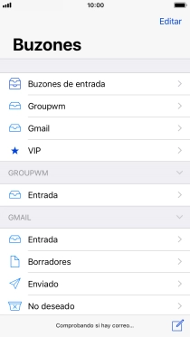 Pulsa la cuenta de correo electrónico deseada.